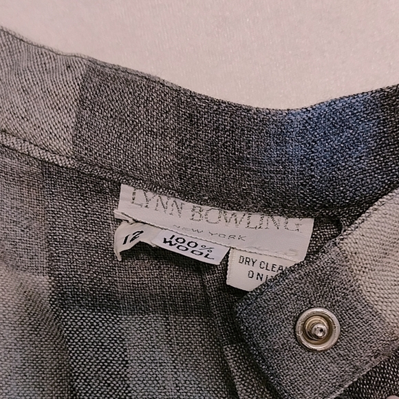 Vintage Lyn Bowling Wool Pleated Maxi Skirt - Picture 6 of 7